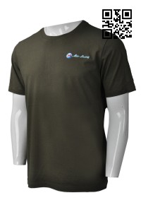 T715  訂造休閒T恤款式   自製LOGOT恤款式 消防系統 樓宇業務保養及維修行業制服  設計男裝T恤款式   T恤專營     深棕色